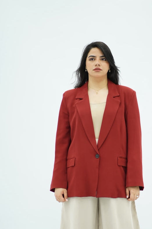 Blazer Oversize Bordeaux