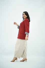 Blazer Oversize Bordeaux