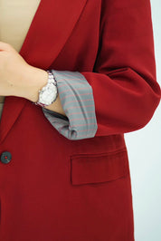 Blazer Oversize Bordeaux