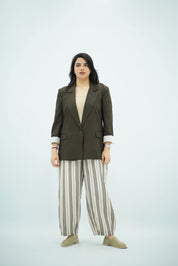 Blazer Oversize Kaki Chocolat