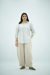 Chemise Oversize Vert Menthe