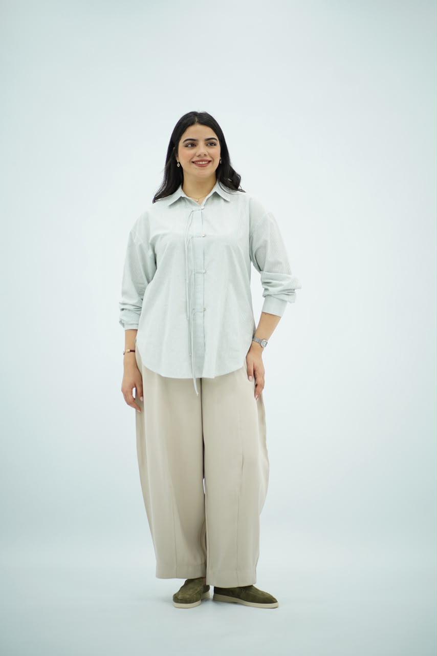 Chemise Oversize Vert Menthe