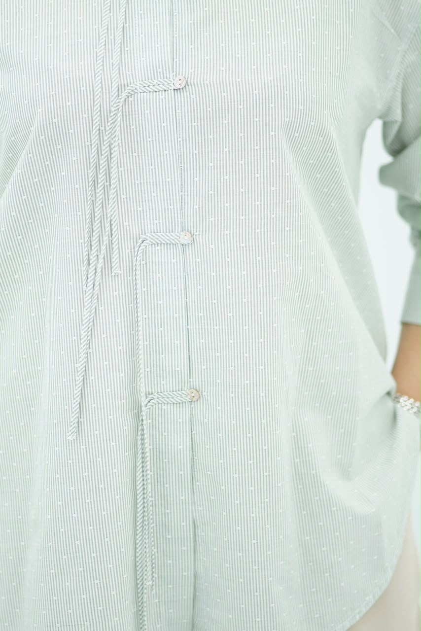 Chemise Oversize Vert Menthe