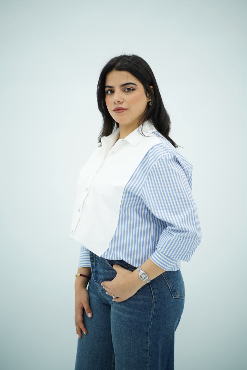 Chemise en Popeline - Bleu