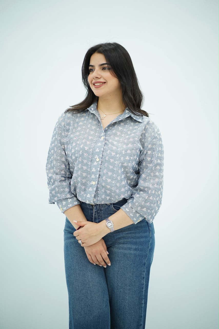 Chemise en broderie anglaise