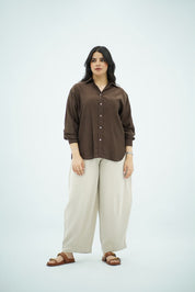 Chemise Fluide – Marron Chocolat
