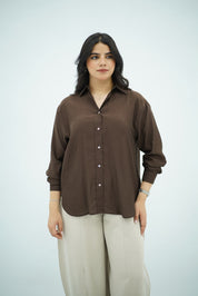 Chemise Fluide – Marron Chocolat