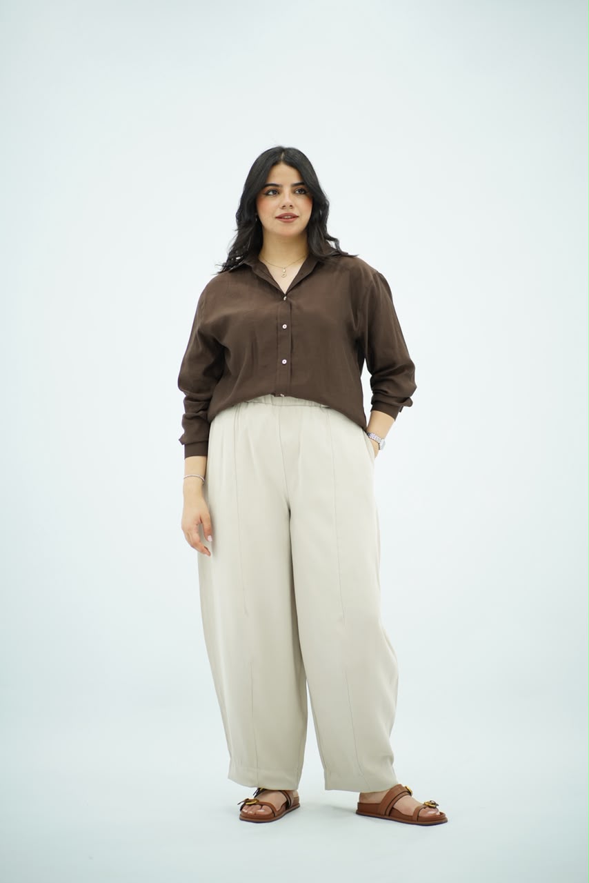 Chemise Fluide – Marron Chocolat
