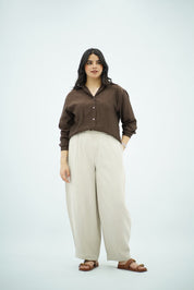 Chemise Fluide – Marron Chocolat
