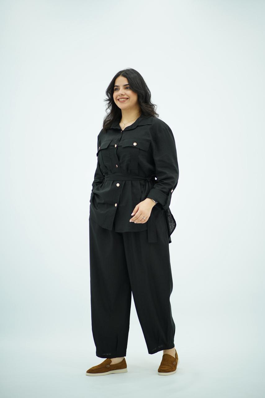 Ensemble Noir en Lin