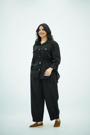 Ensemble Noir en Lin
