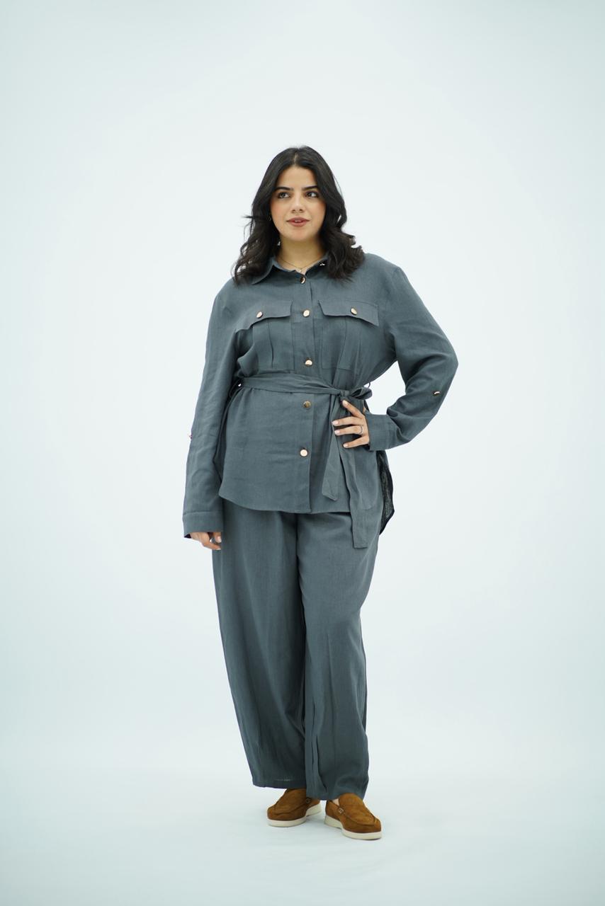 Ensemble Gris en Lin