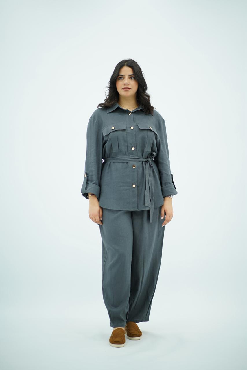 Ensemble Gris en Lin