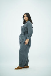 Ensemble Gris en Lin