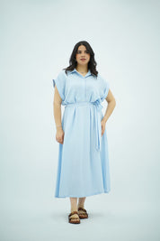Robe Chemise Longue Bleu ciel