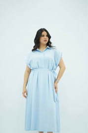 Robe Chemise Longue Bleu ciel