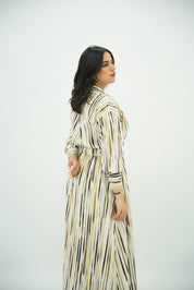 Robe Chemise Longue à Rayures Arty