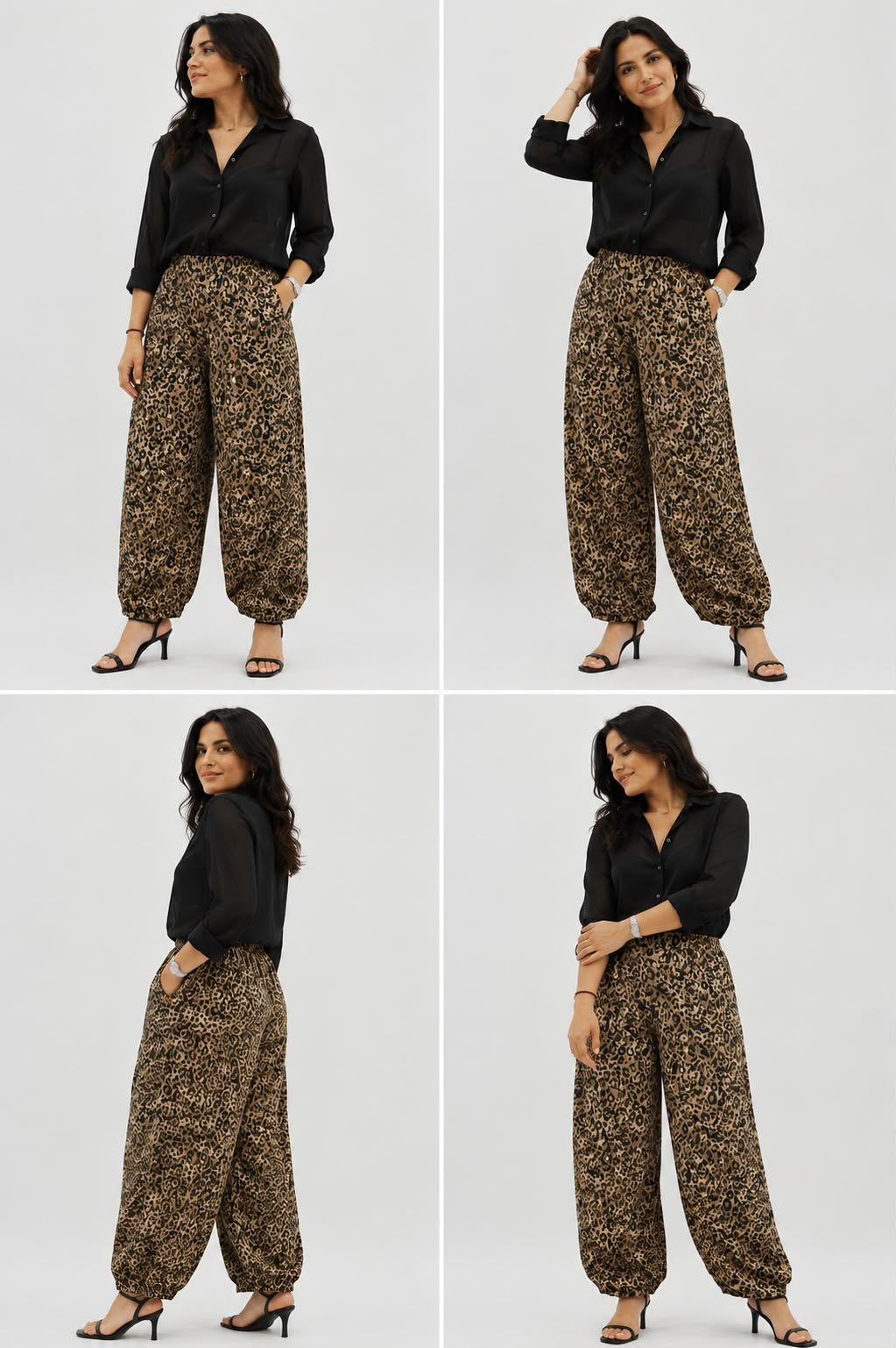 Pantalon Ballonné Léopard
