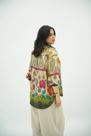 Chemise Fluide à Imprimé Floral Bohème