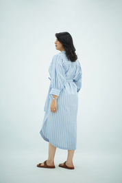 Robe Chemise Rayée – Élégance Intemporelle