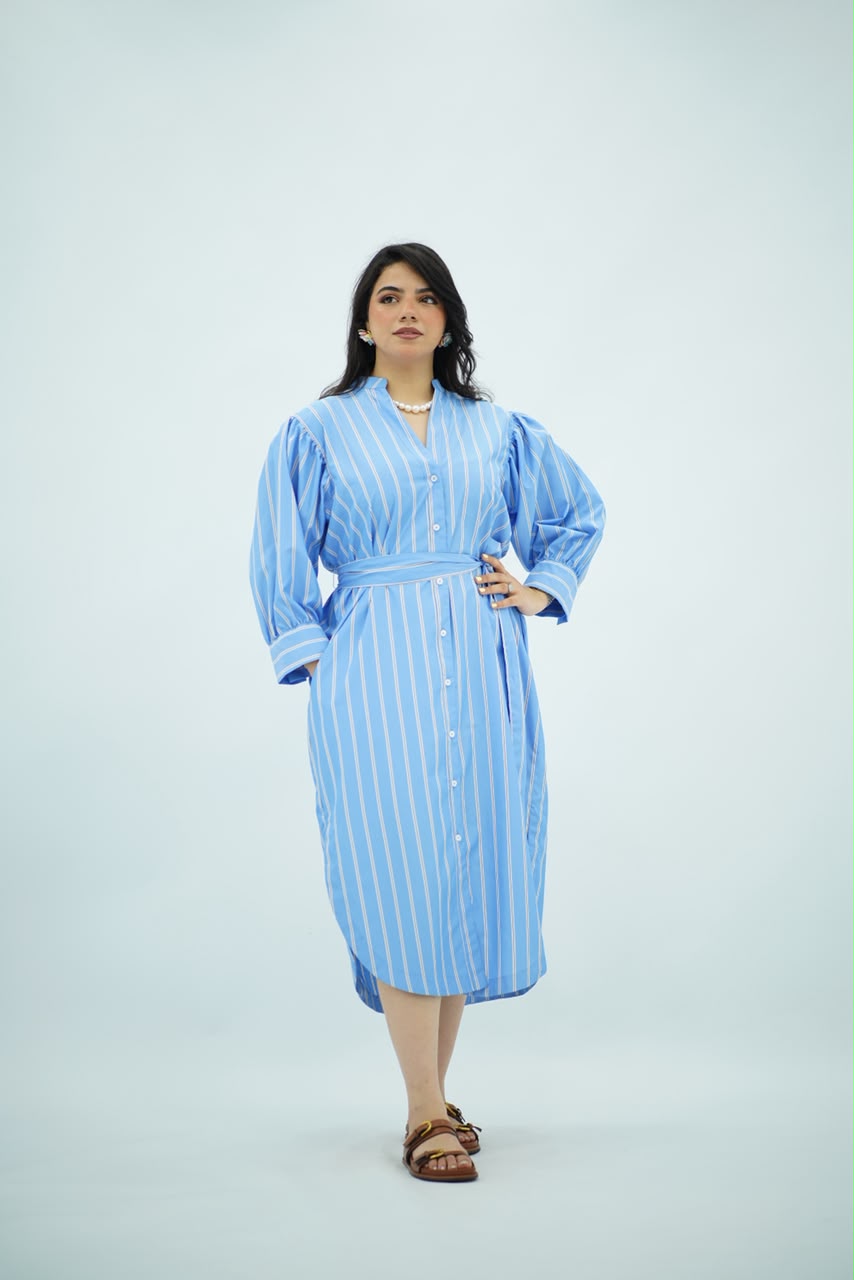 Robe à Manches Bouffantes