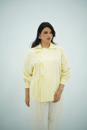 Chemise à Nouer – Jaune pastel