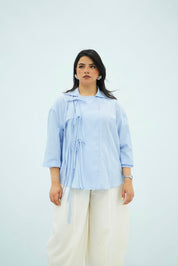 Chemise Rayée à Nouer – Chic & Raffinée