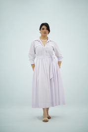 Robe Chemise Mauve clair