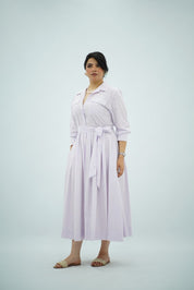 Robe Chemise Mauve clair