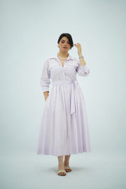 Robe Chemise Mauve clair