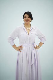 Robe Chemise Mauve clair