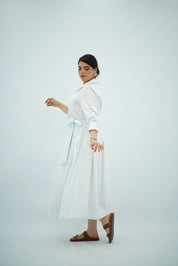 Robe Chemise Évasée Ceinturée