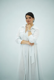 Robe Chemise Évasée Ceinturée