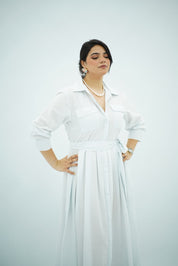 Robe Chemise Évasée Ceinturée