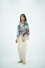 Chemise Fluide Imprimé Aquarelle