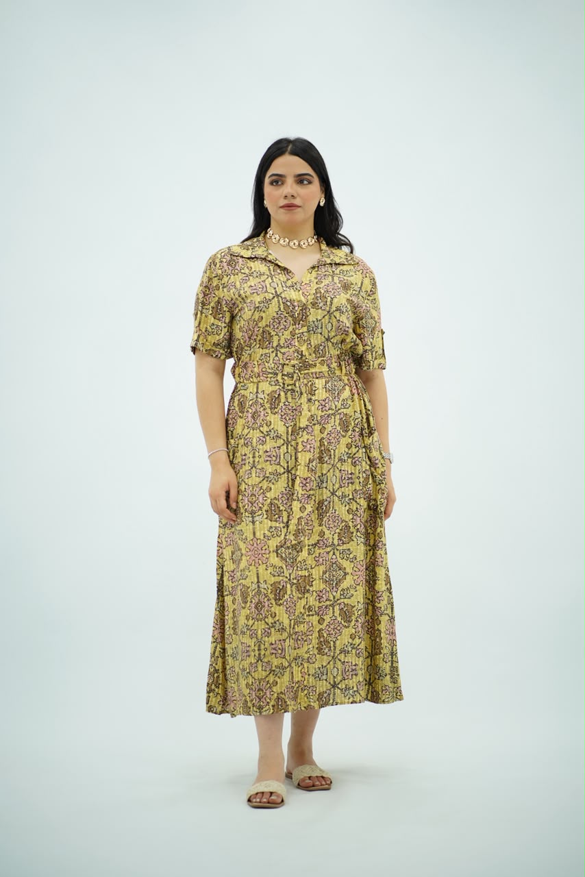 Robe Longue Imprimée Élégance