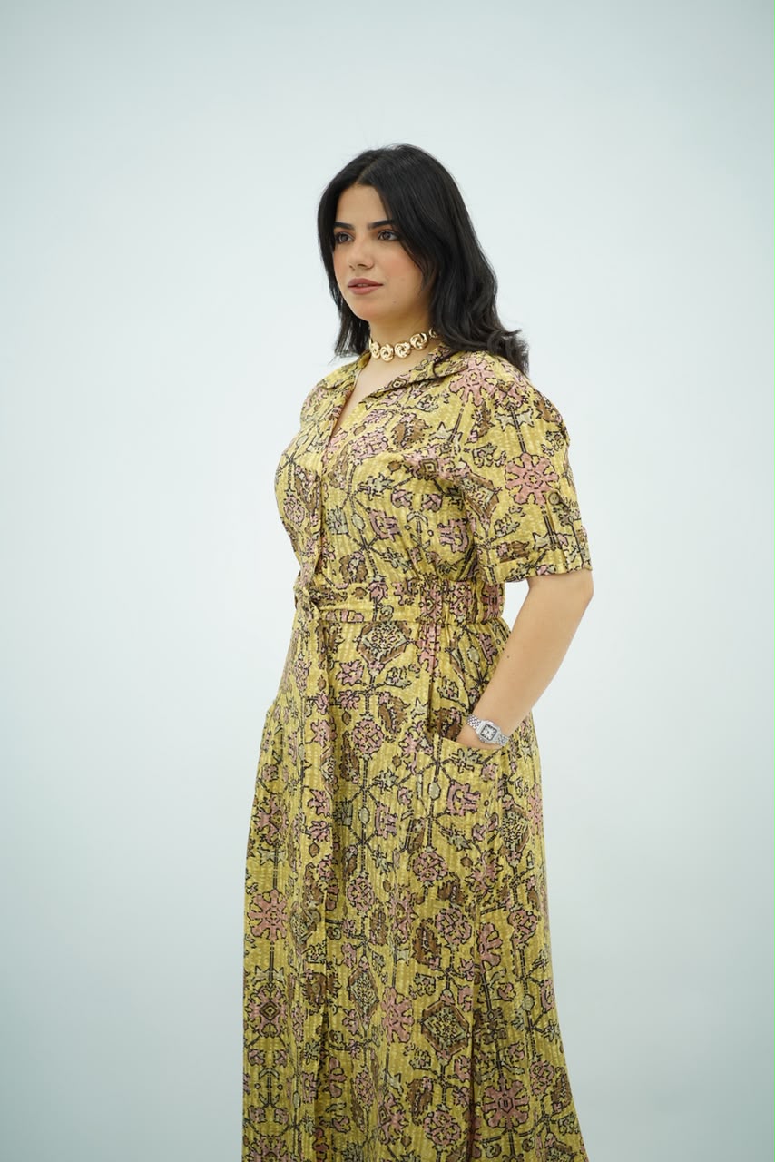 Robe Longue Imprimée Élégance