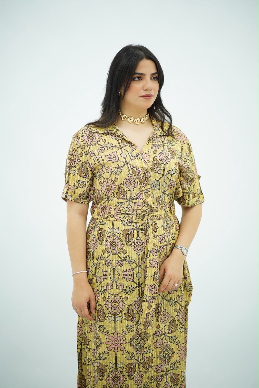 Robe Longue Imprimée Élégance