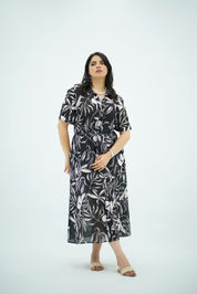 Robe Chemise Longue Imprimé Tropical