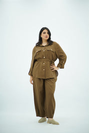 Ensemble Chic Safari Marron