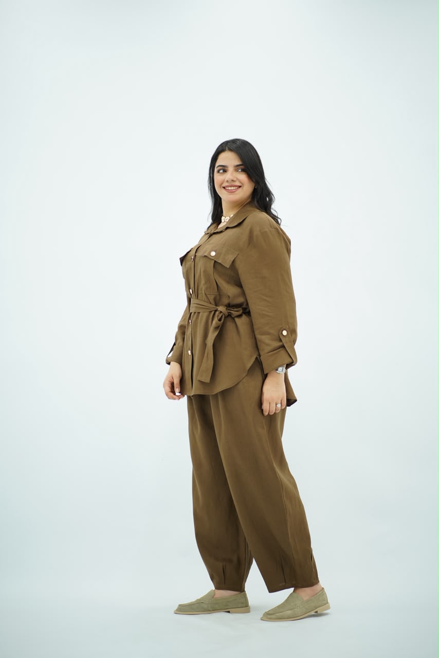 Ensemble Chic Safari Marron
