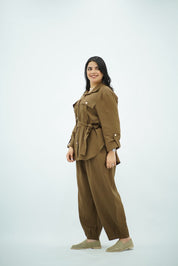 Ensemble Chic Safari Marron