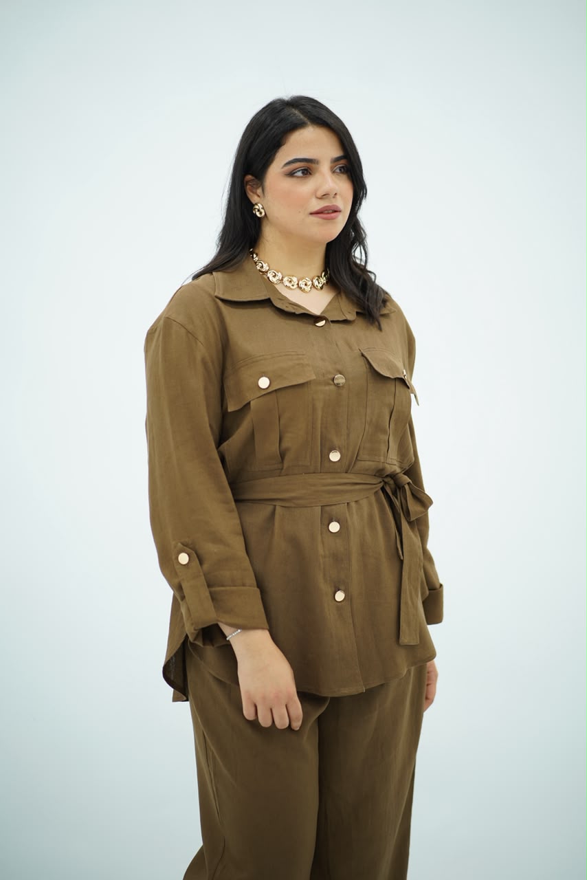 Ensemble Chic Safari Marron