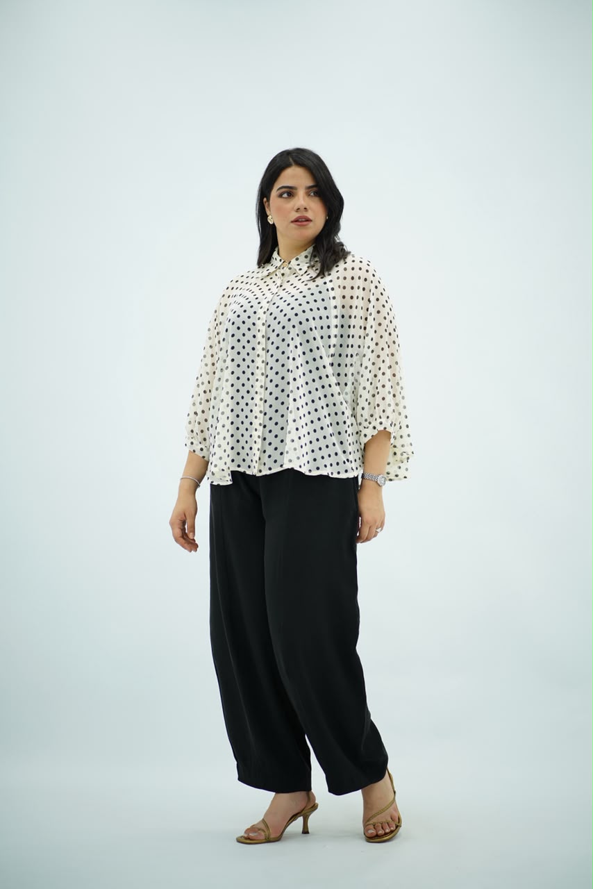 Chemise Aspro à Pois Élégante
