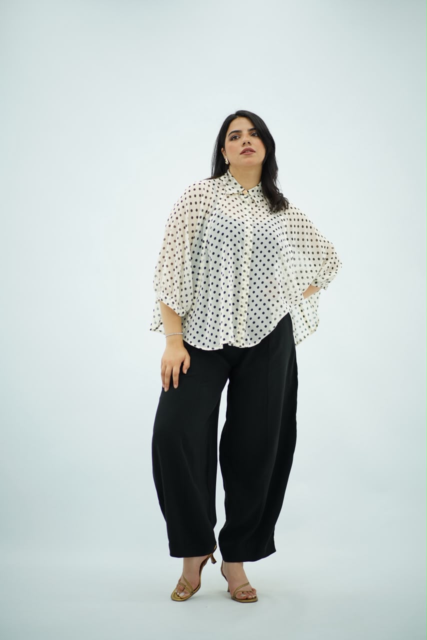 Chemise Aspro à Pois Élégante