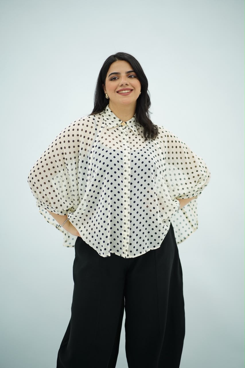 Chemise Aspro à Pois Élégante
