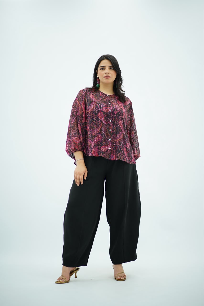 Chemise imprimée Paisley Chic