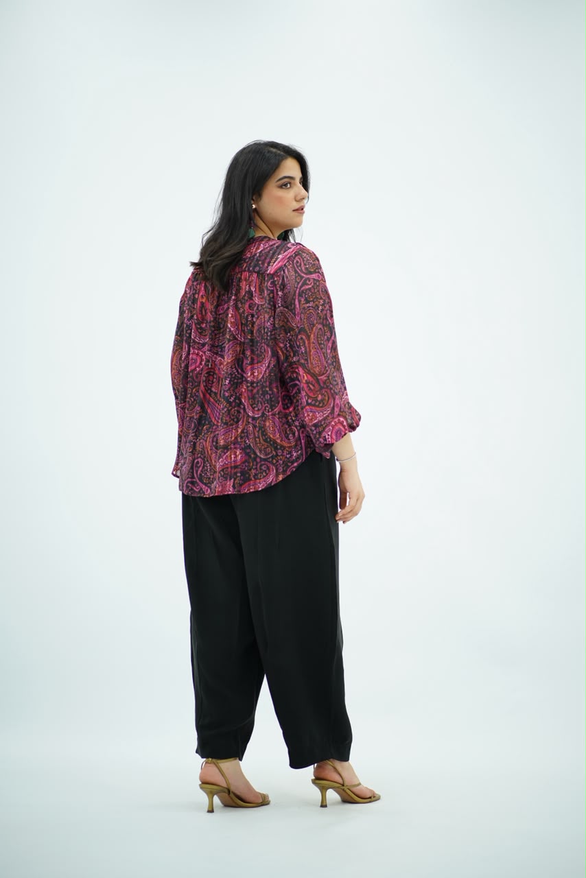 Chemise imprimée Paisley Chic