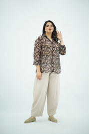 Chemise Fluide Imprimé Abstrait