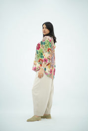 Chemise Fluide Imprimé Floral Multicolore